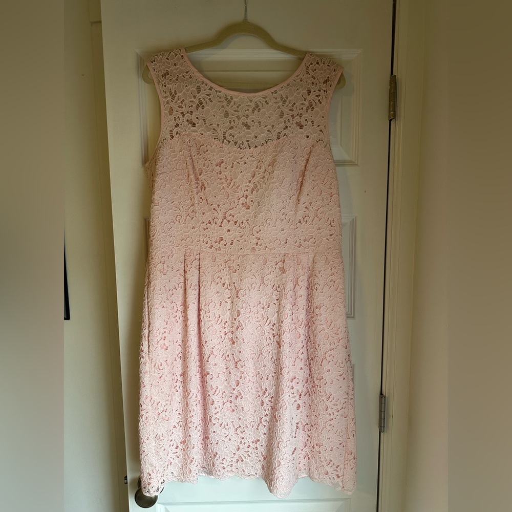 Elegant Pink Lace Dress - Great for spring celebrations!
